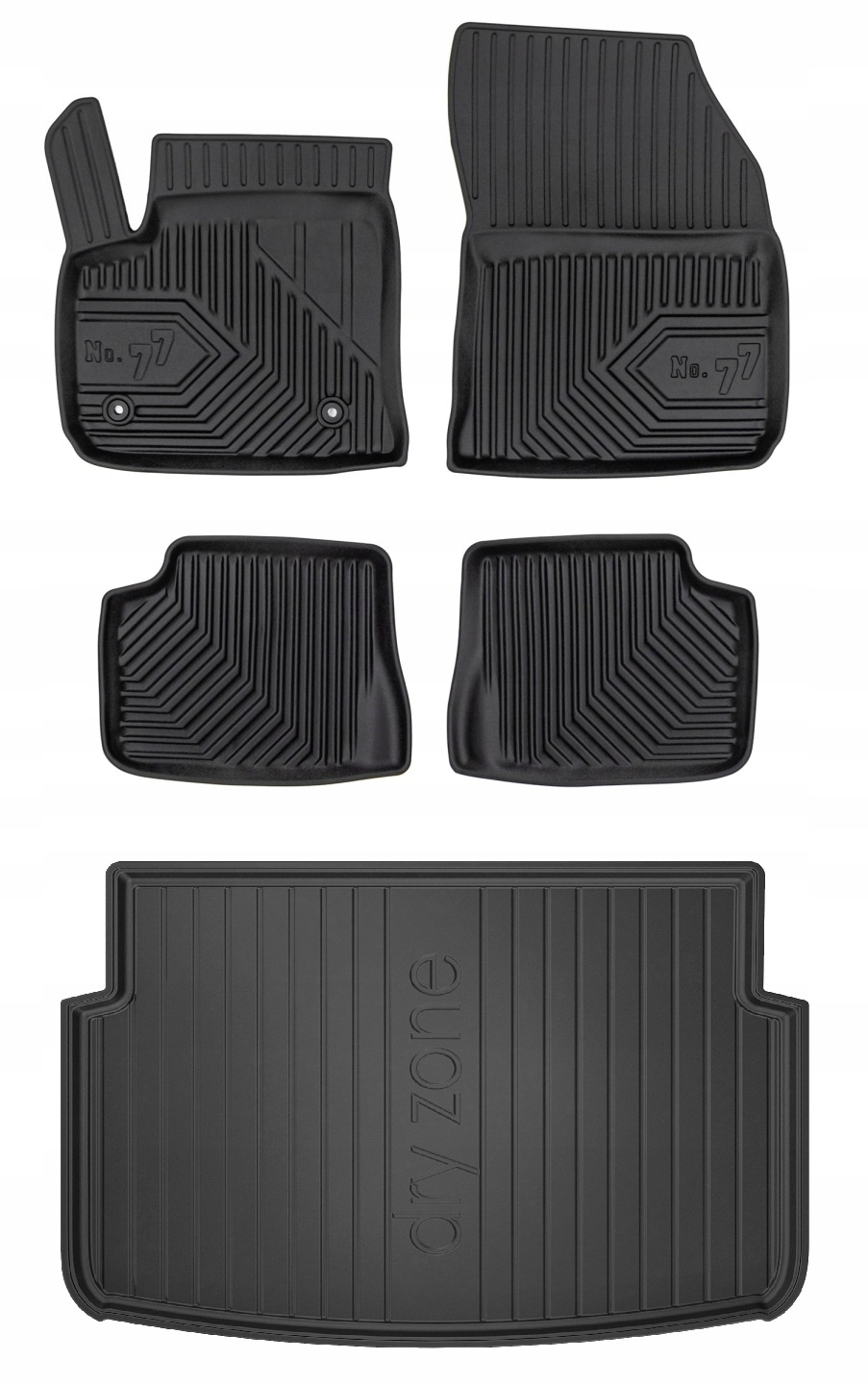 Set 77 Gumové koberce a rohože Alfa Romeo Junior Elettrica od 2024- d