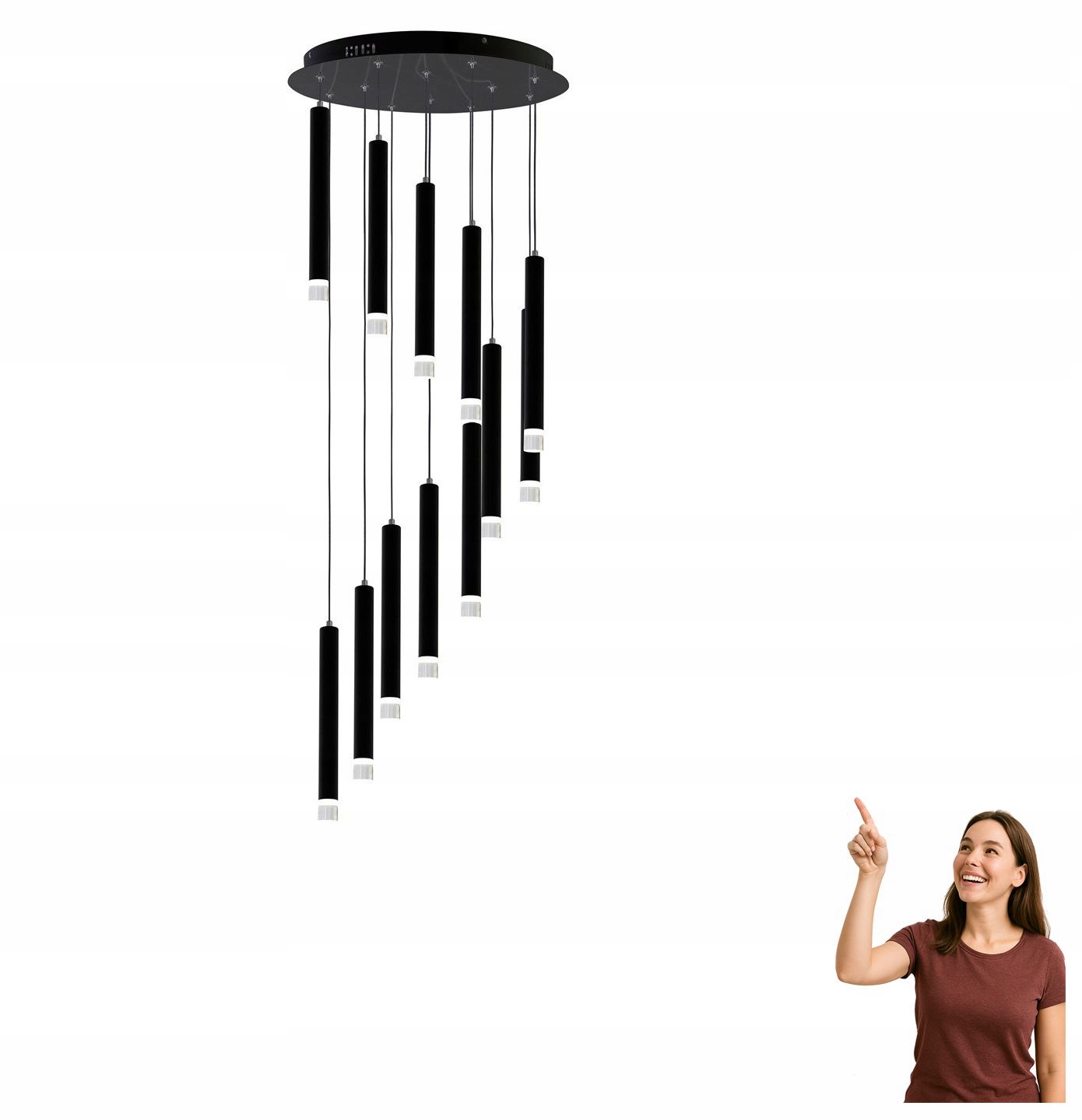 Led závesná lampa 12W Carbon ML6161 Milagro