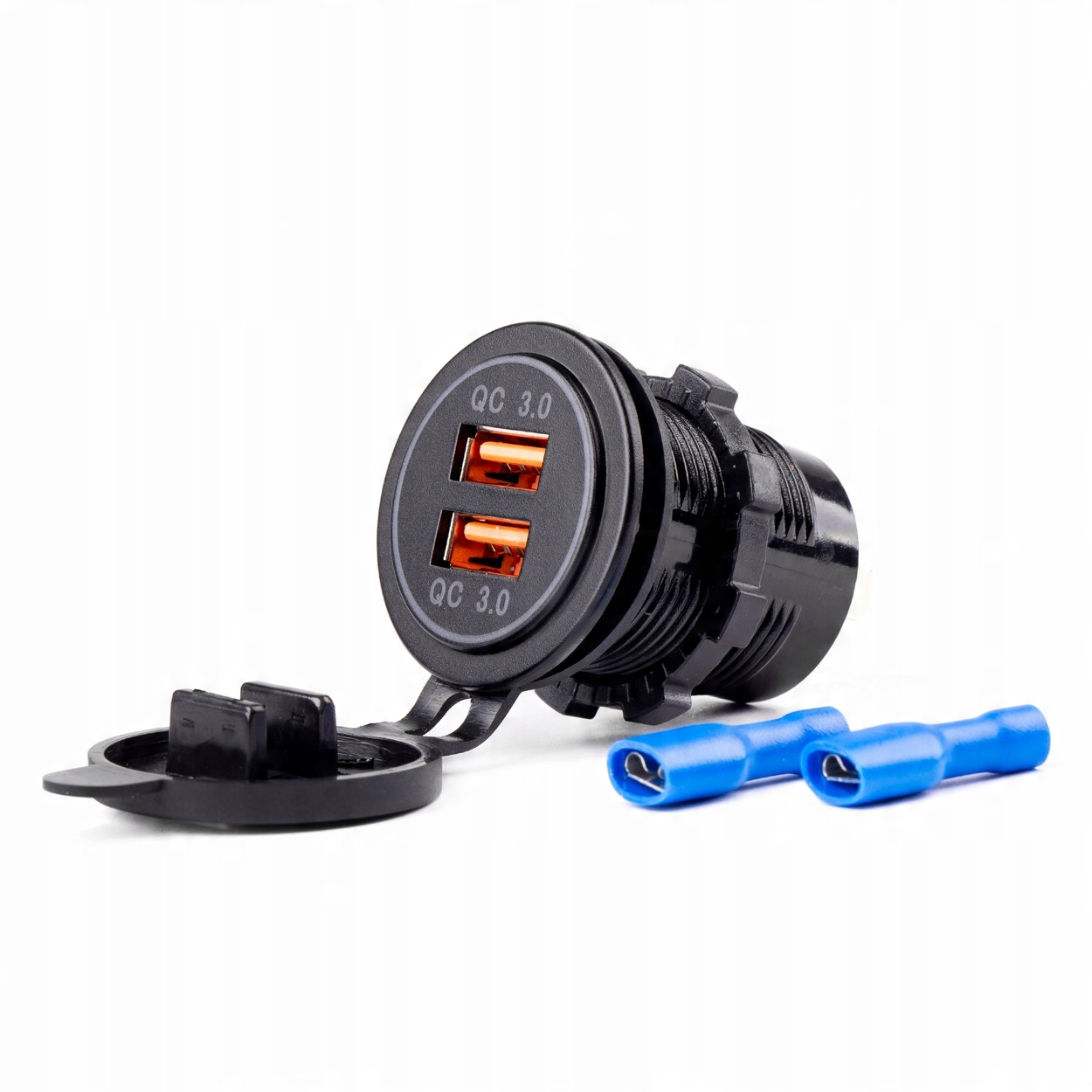 

Ładowarka Samochodowa Do Motocykla 2X Usb Qc AMiO