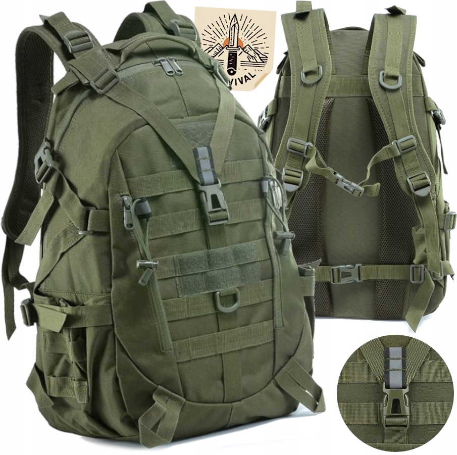 Batoh Pro Vojenské Přežití Army Green 35L