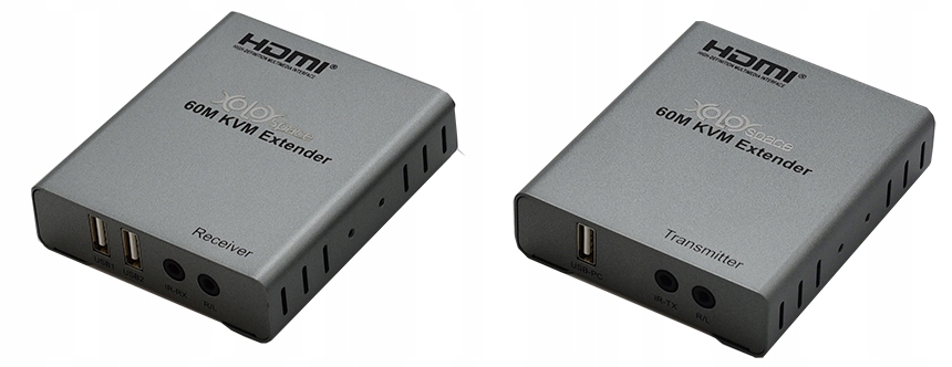 

Konwerter Extender sygnału Hdmi na skrętce Lan Usb