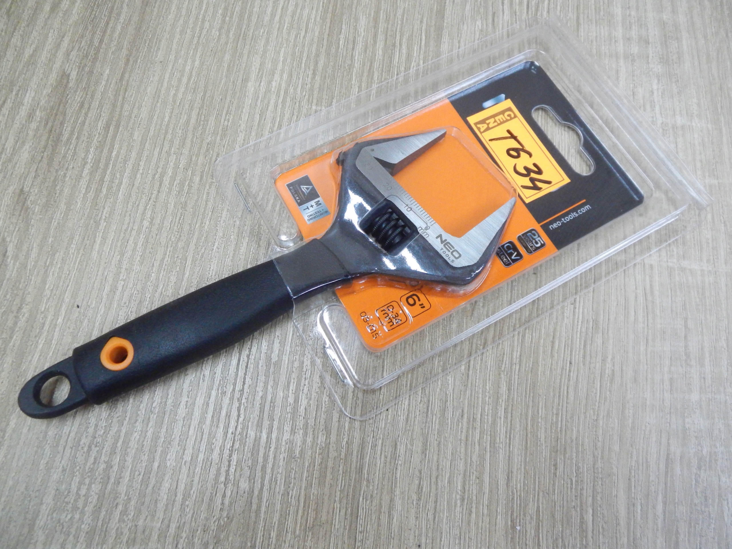 Klucz nastawny Zakres 0-34 mm L=150mm SOLIDNY NEO Rodzaj klucza nastawny