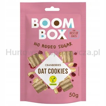 Boom Box Ovesné sušenky s brusinkami 50 g
