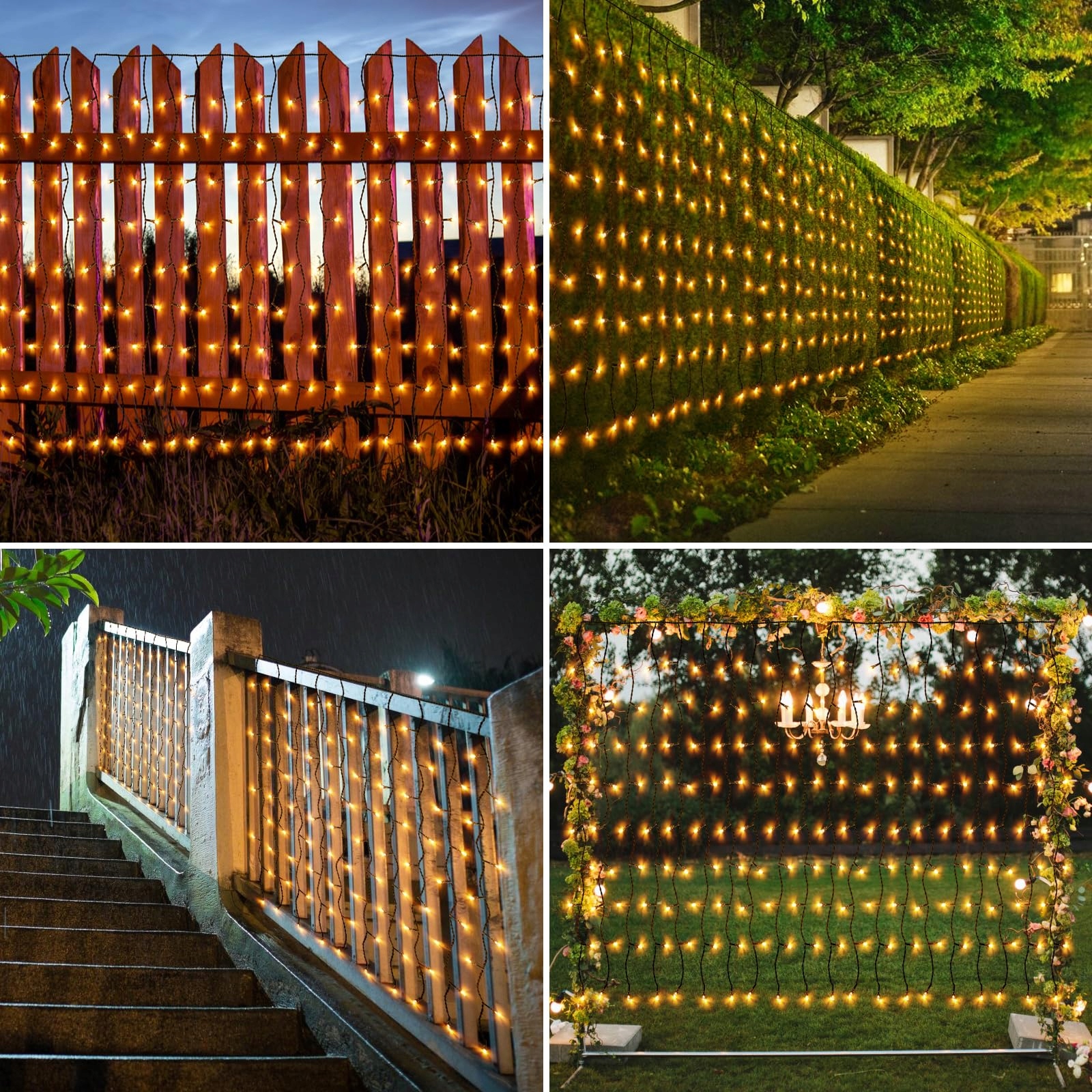 SOLAR Lichterkette Kurtyna Świąteczna Wewnętrzna Zewnętrzna 4x1M — miniatura 6