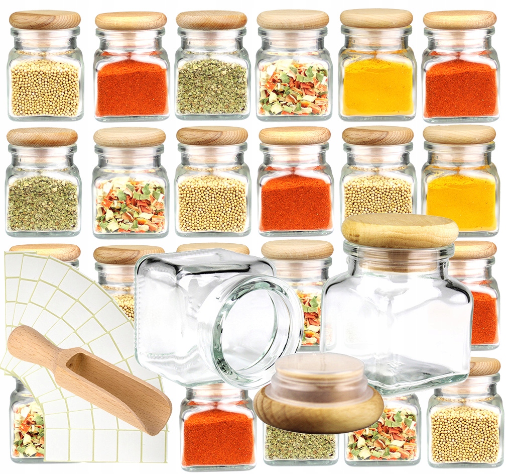 24 x sklenice sklenice se zátkou 120 ml 100 etiket +1 balení