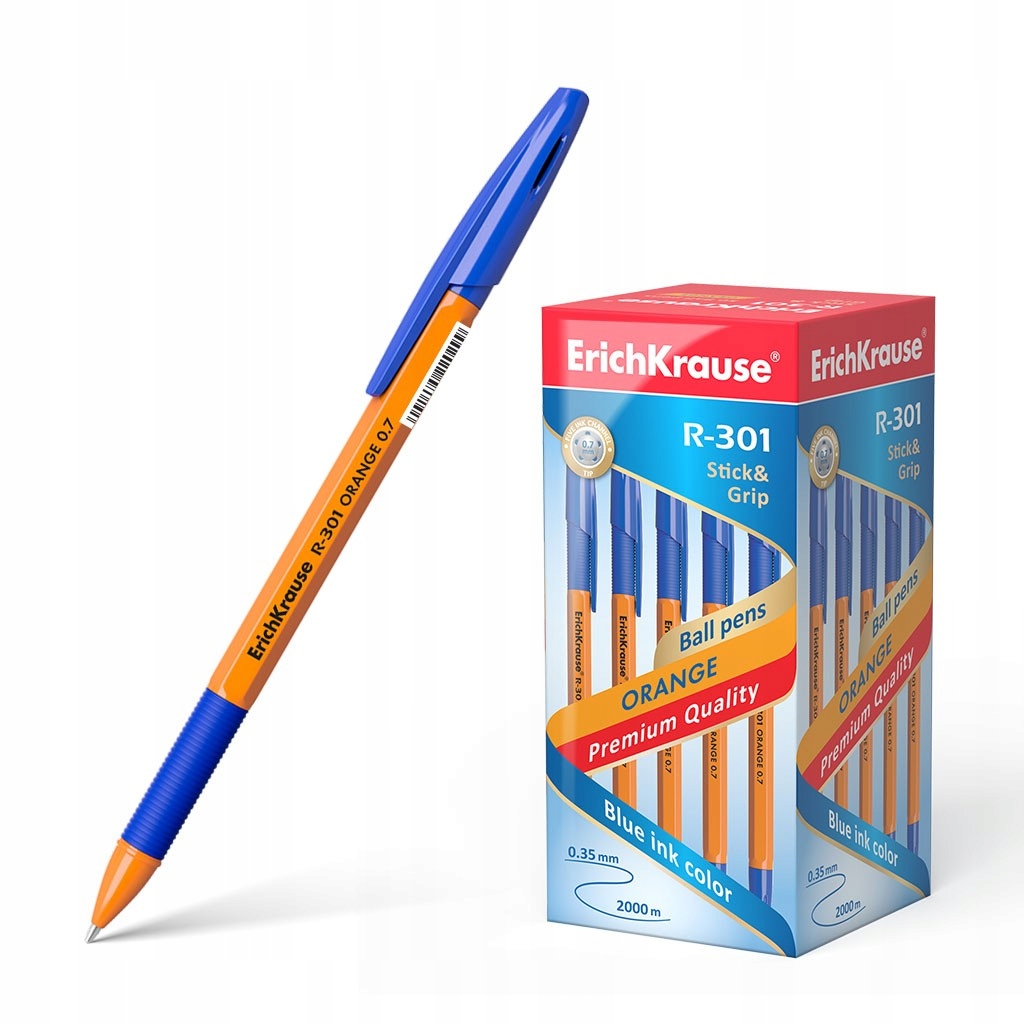 

Długopis Erichkrause Grip OPAK.50SZT Niebieski