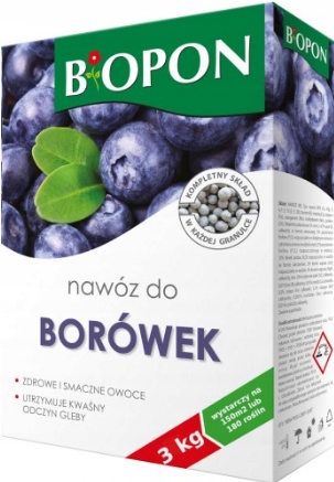 

Biopon Nawóz do borówek 3kg mikroskładniki