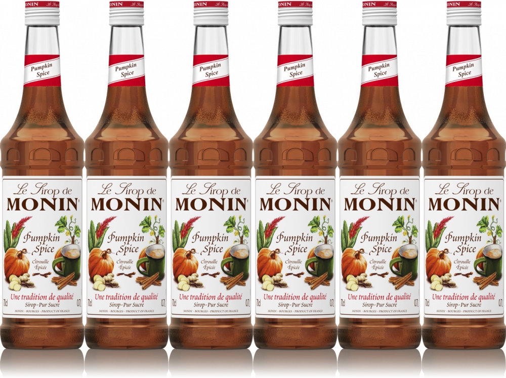 Syrop smakowy Monin Pumpkin SPICE-korzenno-dyniowy x6