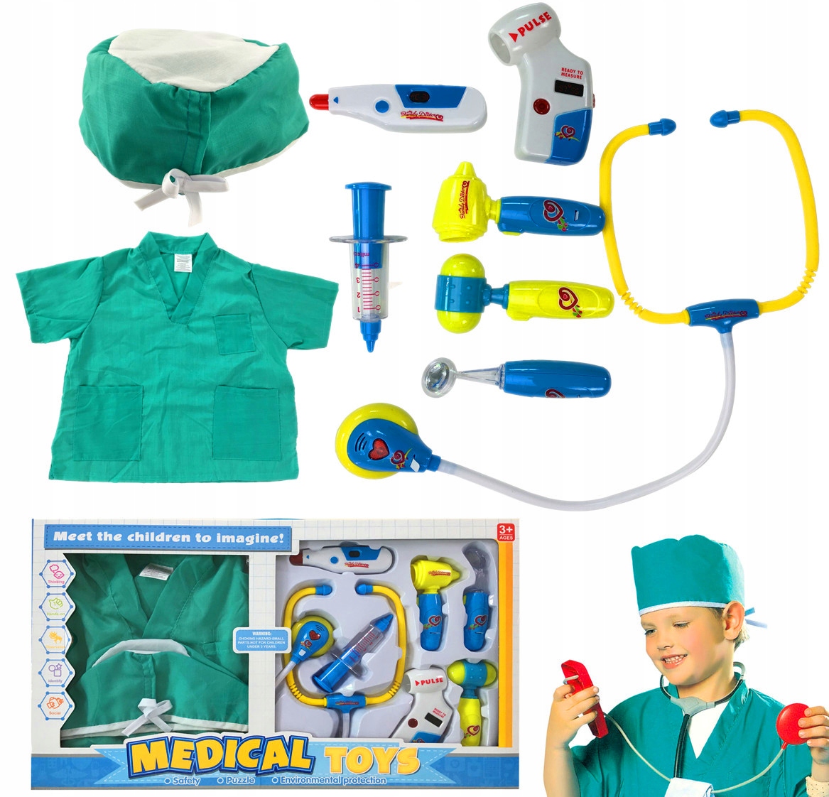 

Zestaw Lekarski Mały Lekarz Doktor Akcesoria Strój