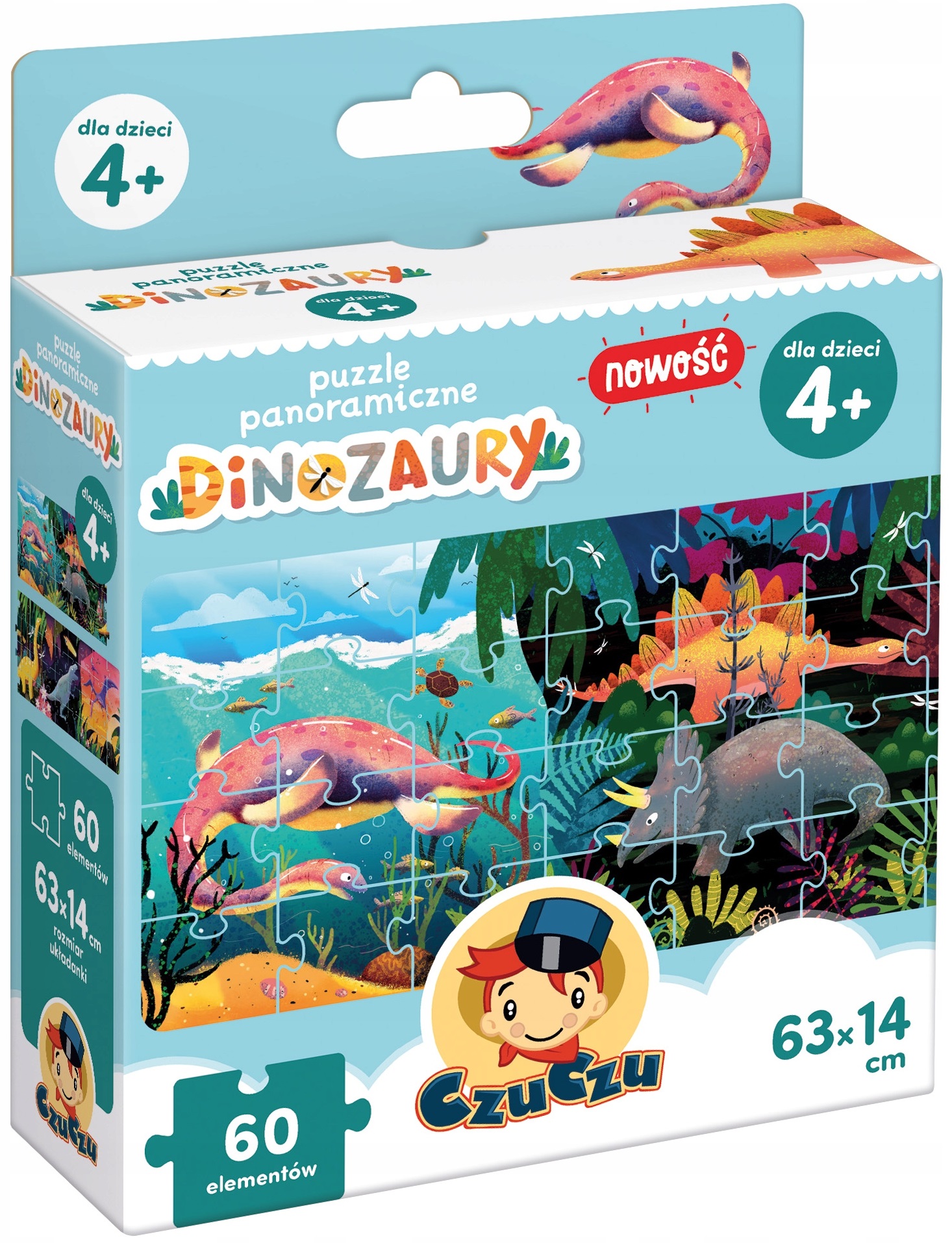 

CzuCzu Puzzle panoramiczne Dinozaury 60 el. 4+