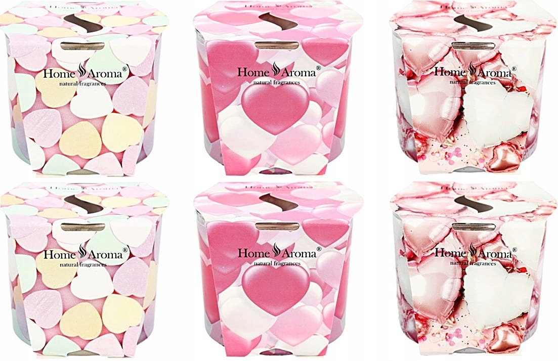 

Świece Zapachowe Home Aroma Serca 6X70G