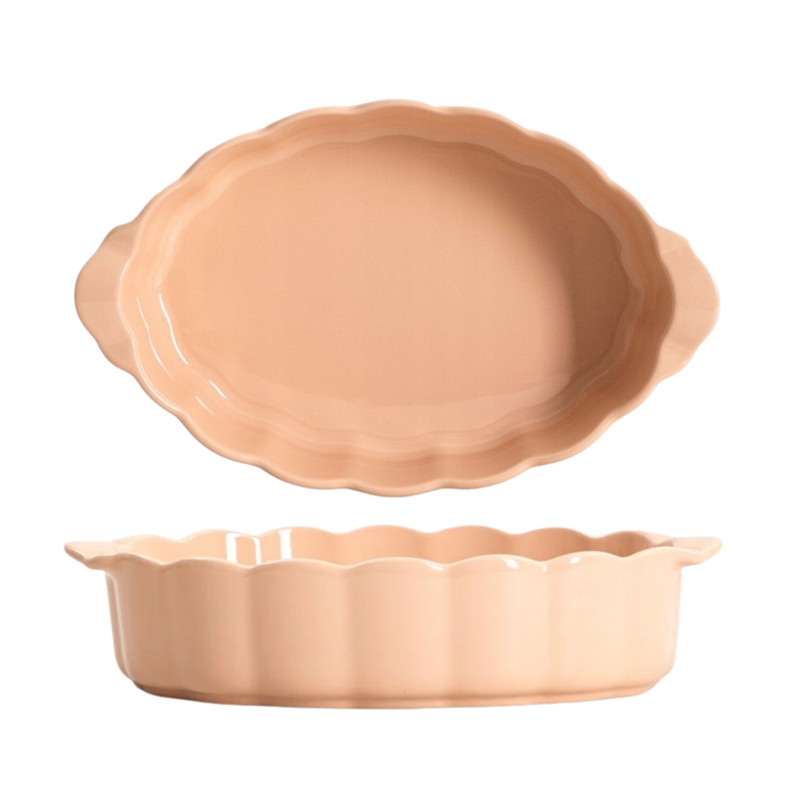 Žáruvzdorná keramická zapékací nádoba Brisa 3,2L, oválná, 32 cm Homla