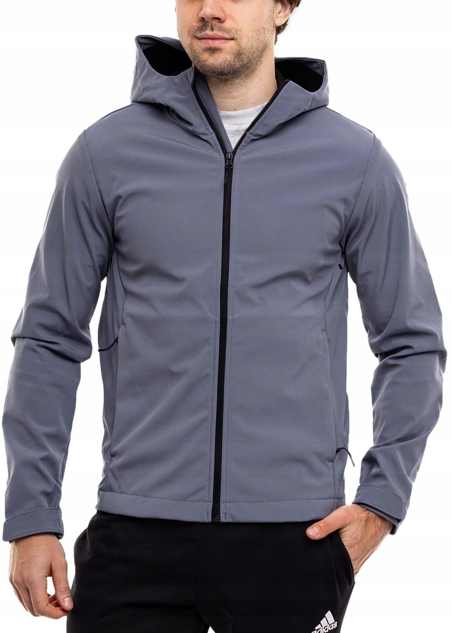 4F pánská bunda s kapucí softshellová sportovní větrovka přechodová vel M