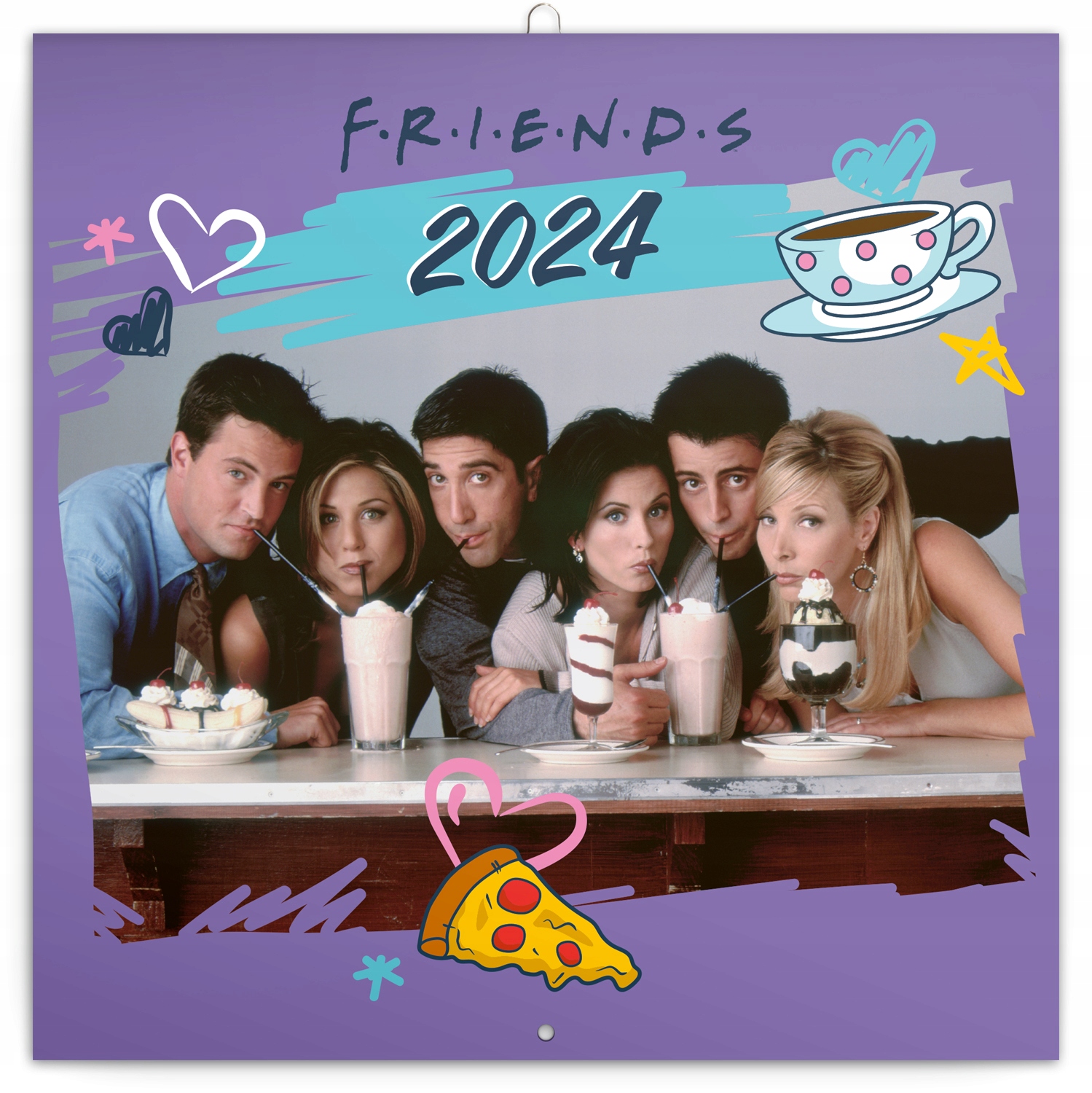 Kalendarz Ścienny 2024 Przyjaciele Friends 30x30