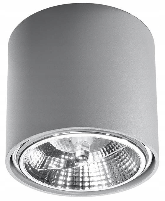 Šedý stropní svítidlo Tiube SL.0696 Sollux lighting