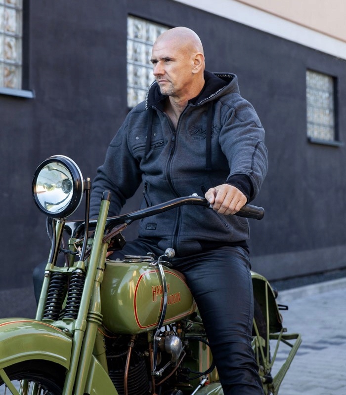 

Kurtka męska, motocyklowa bluza chopper bobber L