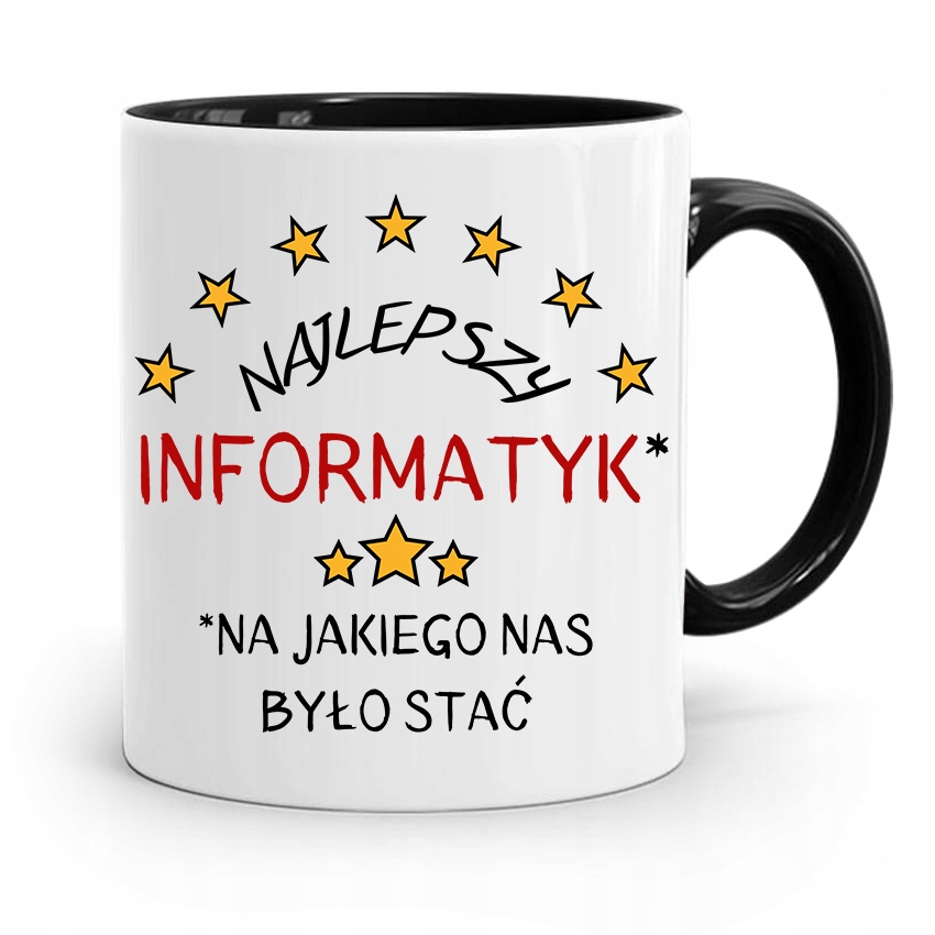 

Kubek Czarny Informatyka Programisty Najlepszy Inf