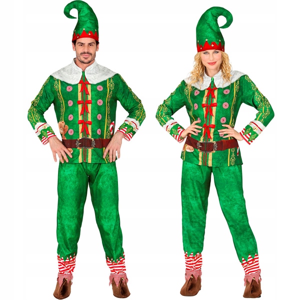 Kostým Elf Elfka Elfa Pomocníka Mikuláše Vánoce M