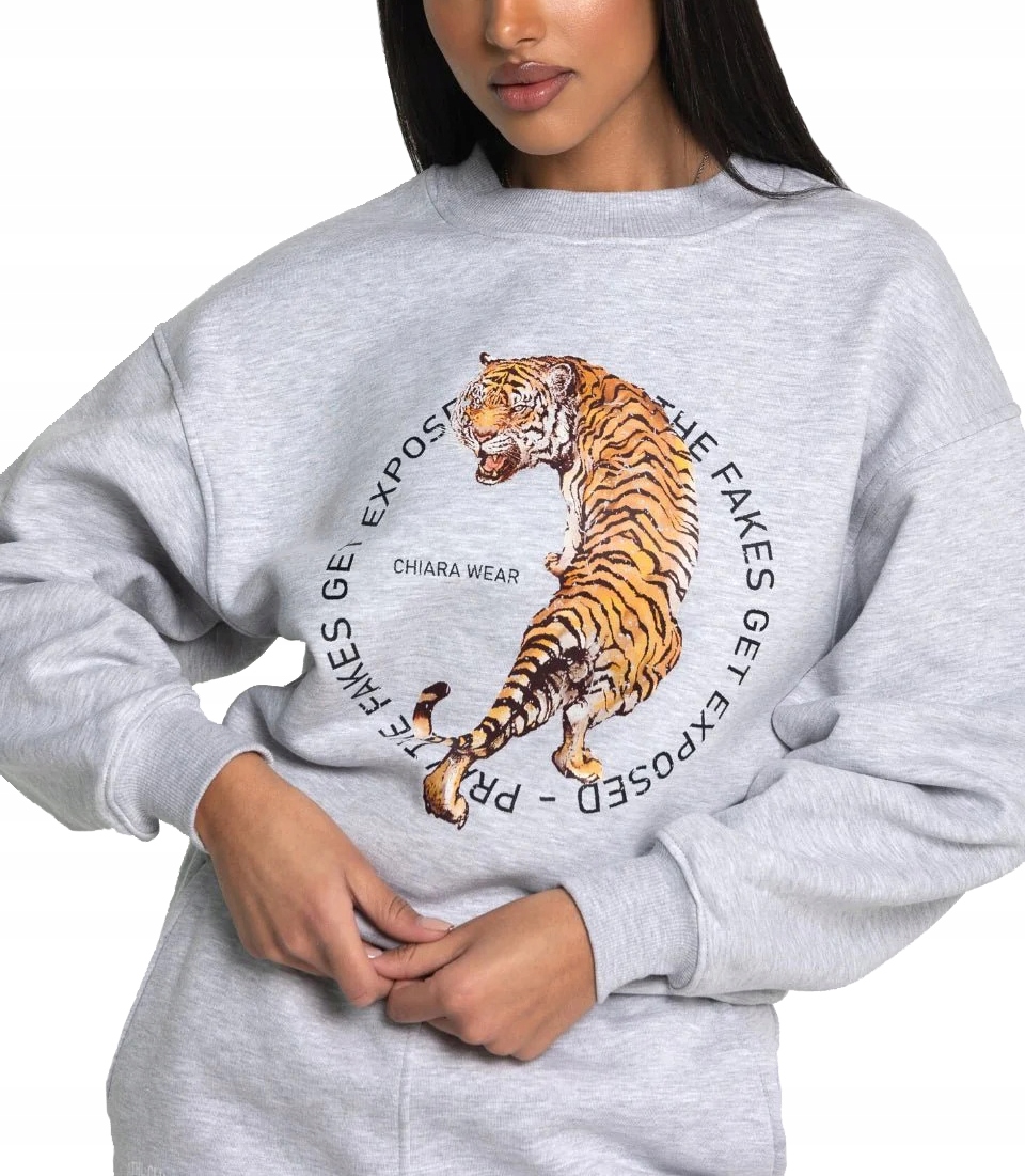 Chiara Wear Mikina Circle šedá S/m