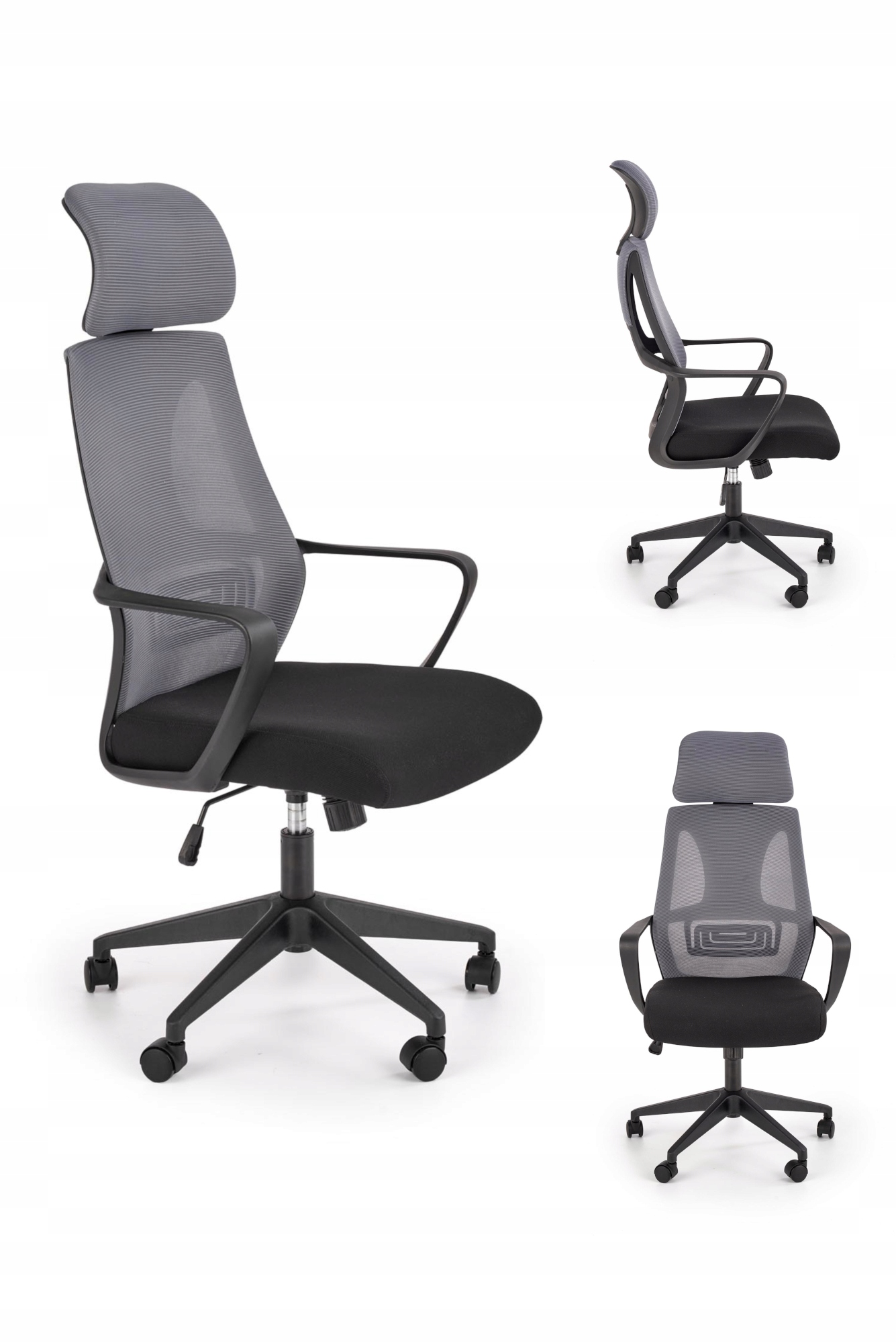 Krzesło Obrotowe do biurka pokoju Valdez szary