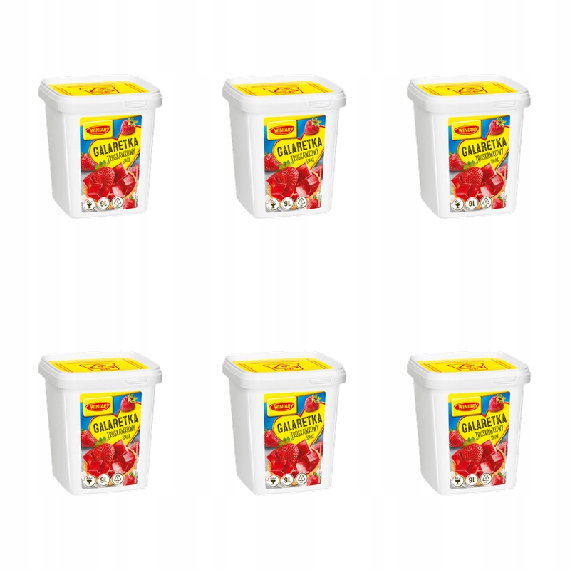 Winiary Želé s jahodovou příchutí 1,3 kg X6