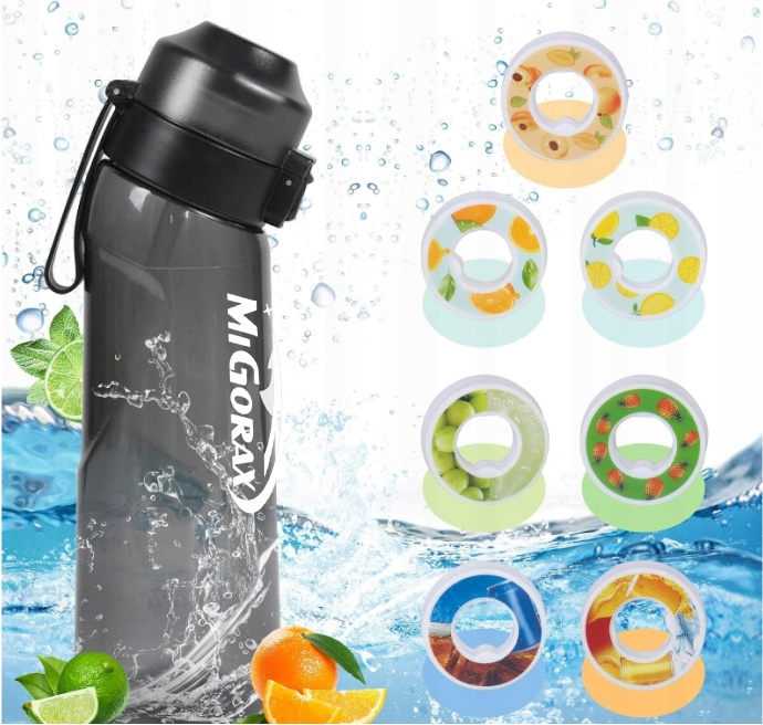 Černý vonný hrnek 650 ml Matný černý Koření láhev vody-7ks