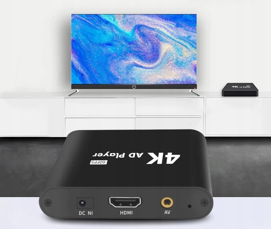 Odtwarzacz reklamowy Digital Signage 4K UHD VenBOX USD SD AV z Autostartem Pojemność dysku 8 GB