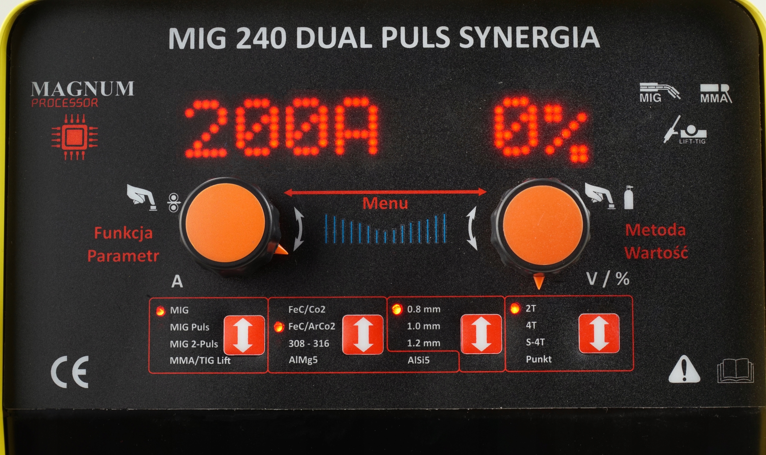 SPAWARKA migomat MAGNUM MIG Dual Puls 3w1 Synergia Rodzaj spawarka inwertorowa