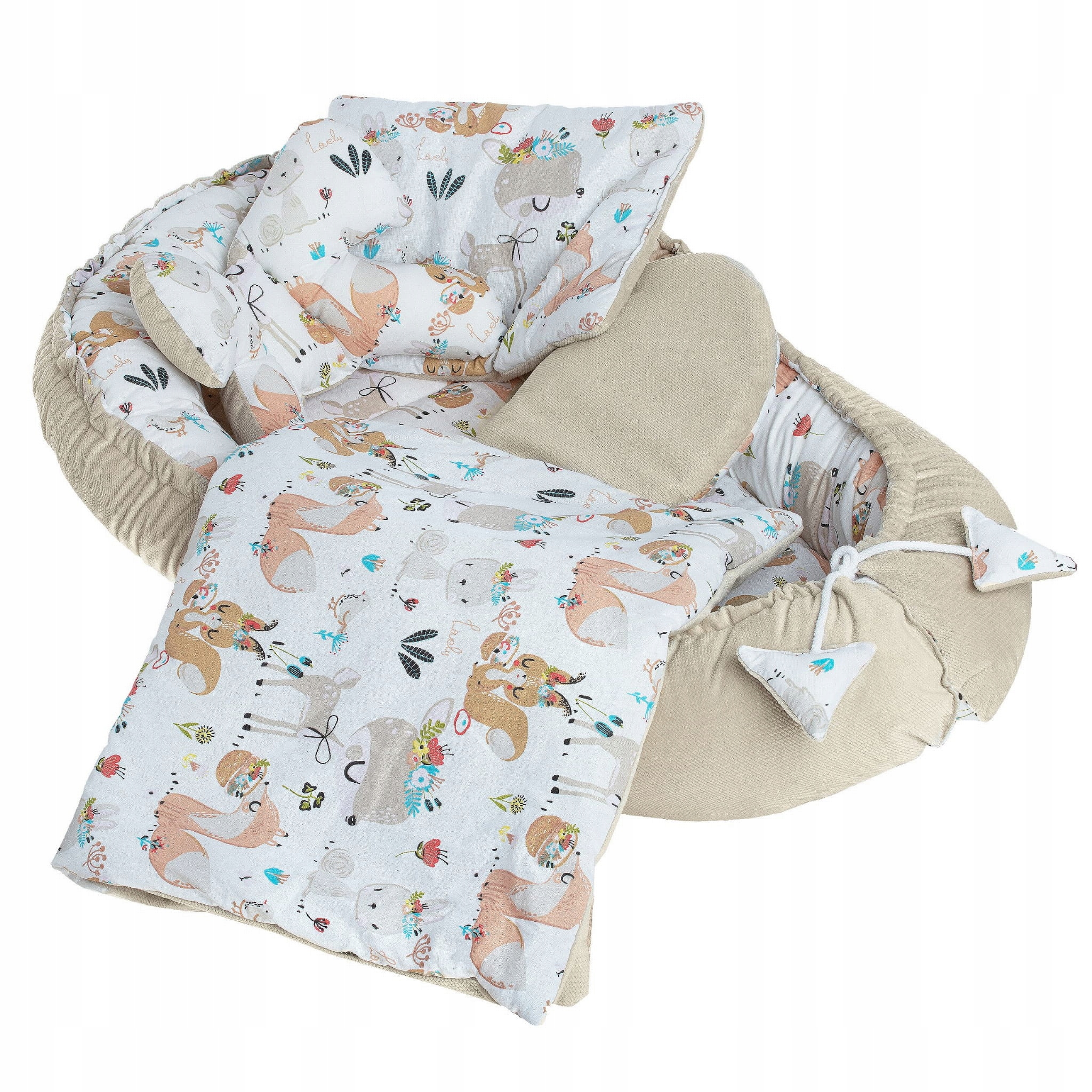 Kokon niemowlęcy zestaw 5w1 Velvet