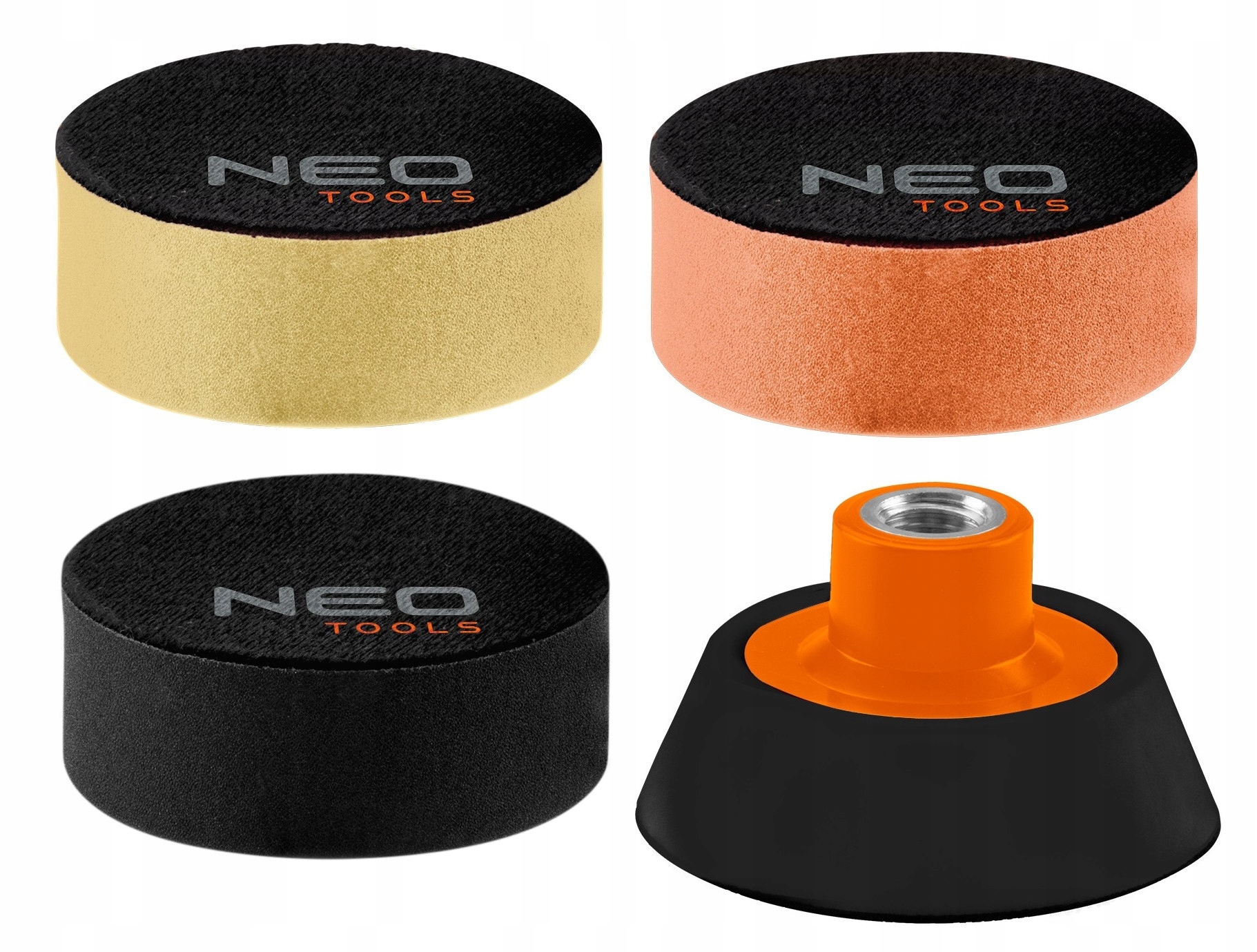 

Neo Zestaw Polerski 75mm pady Gąbki Dysk Rzep