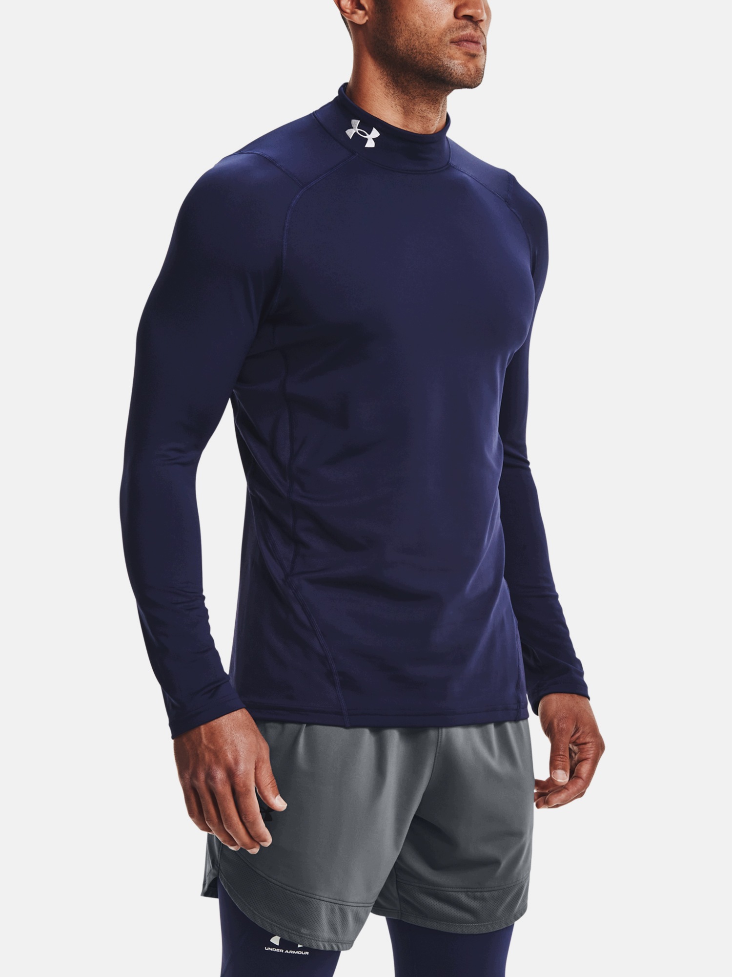 Under Armour Tričko Ua Cg Armour Fitted Mock-NVY