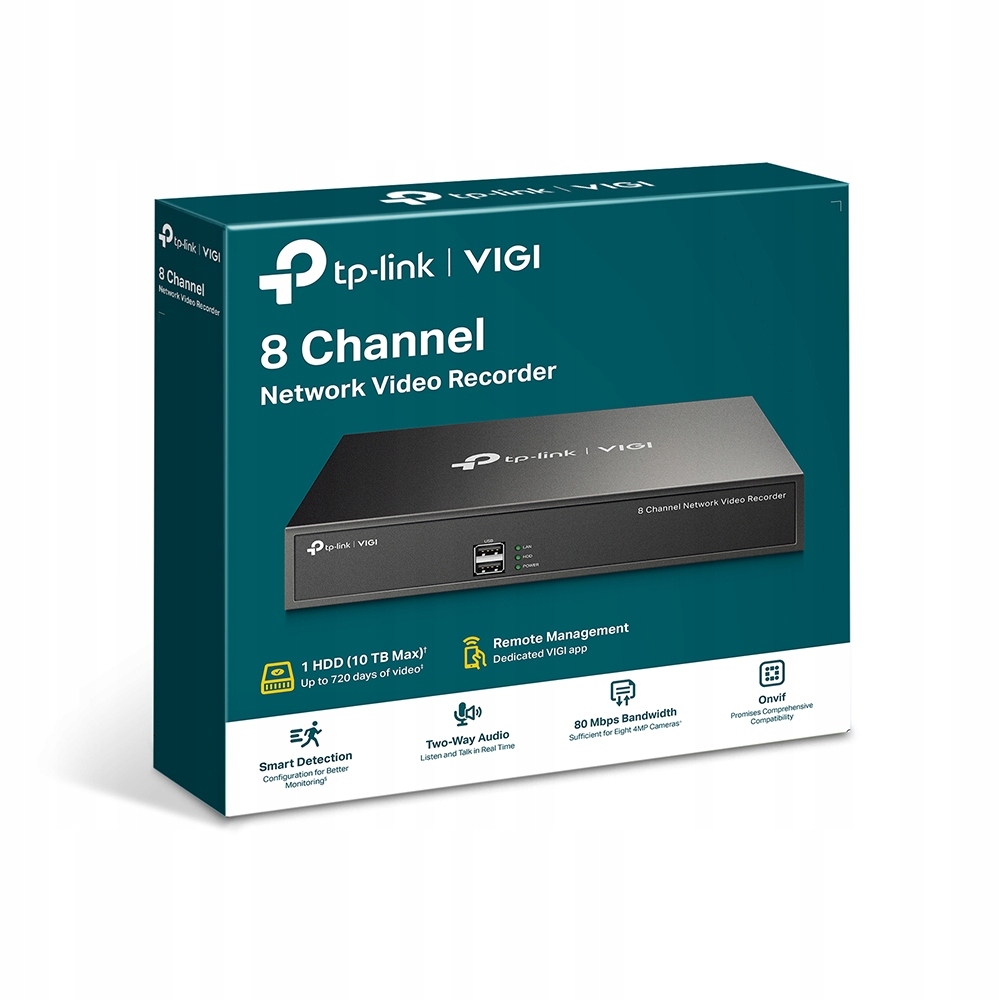 

Rejestrator Filmów Tp-link Vigi NVR1008H 8 Kanałów