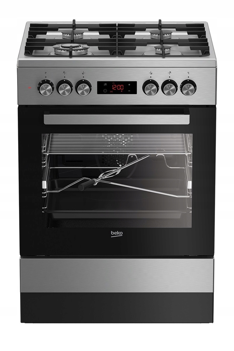 Kuchnia Beko FSMT61330DXT Inox 72L Rożen Grill