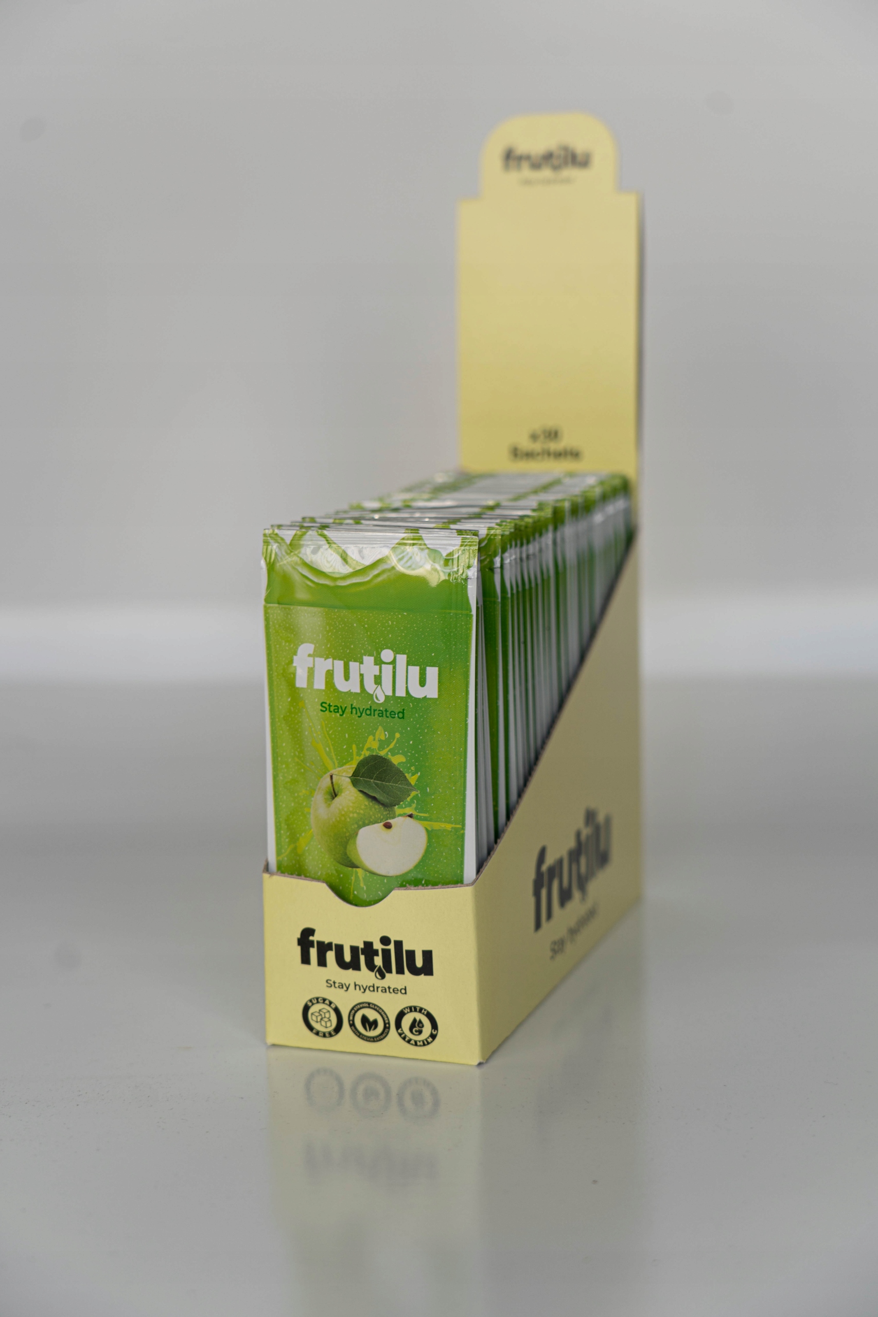 Levně Frutilu Zelený Jablko Box (30 x 10 g) Nápoj v prášku