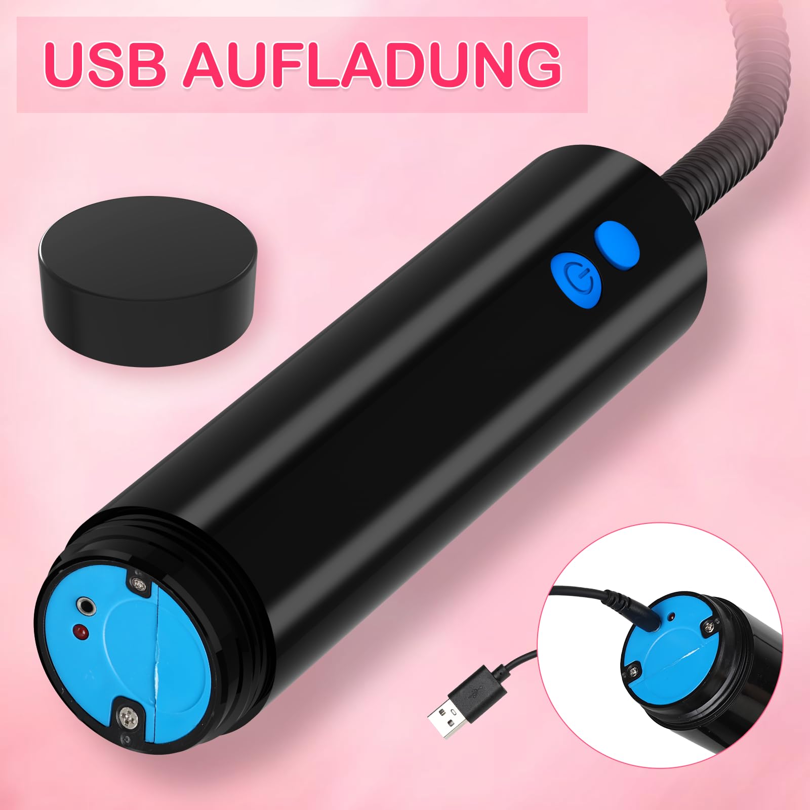MUSCHIPUMPE Elektryczna Pompka Wibracyjna Dla Kobiet Z 3 Trybami Ssania — miniatura 6
