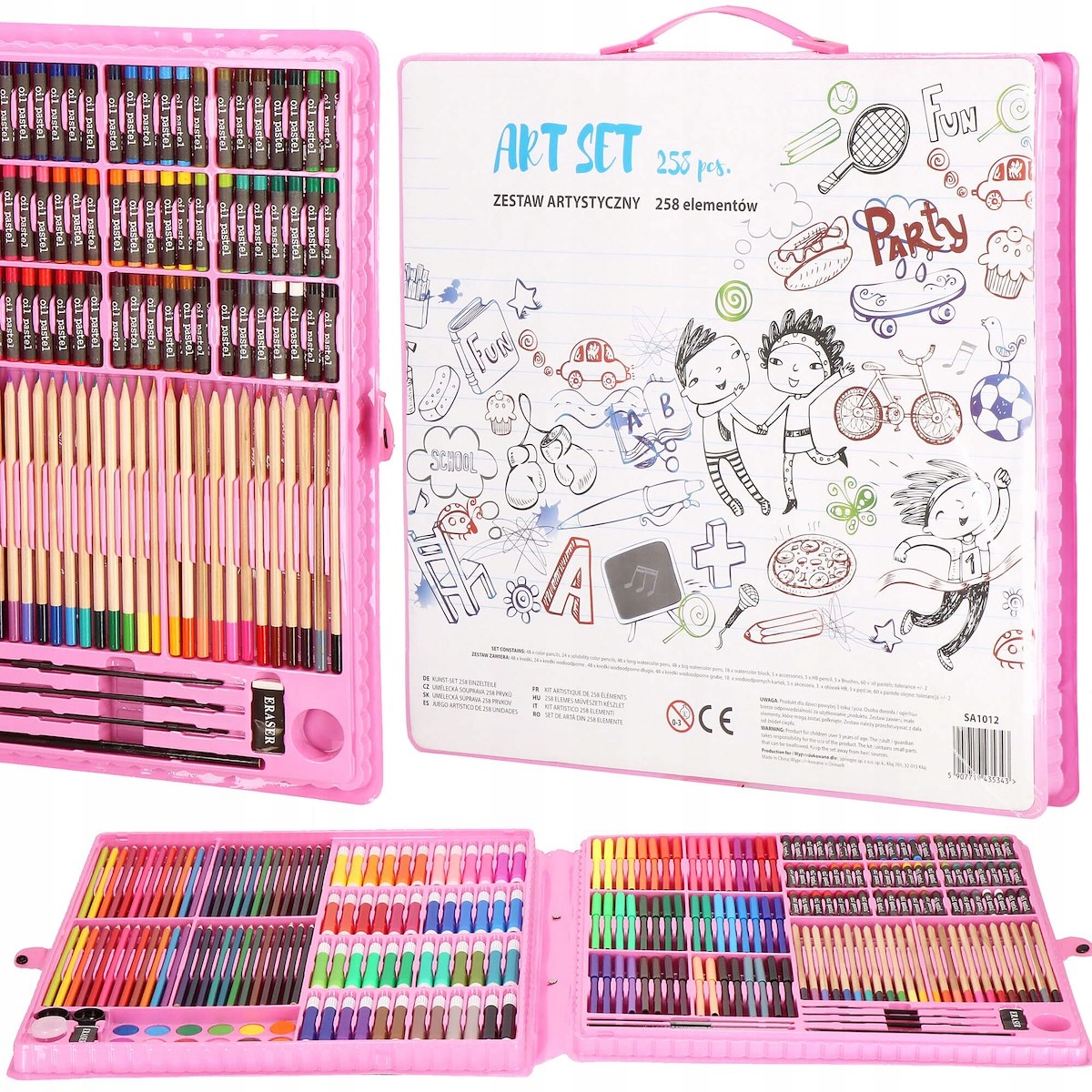 

Zestaw Artystyczny Malowania Kredki Walizka