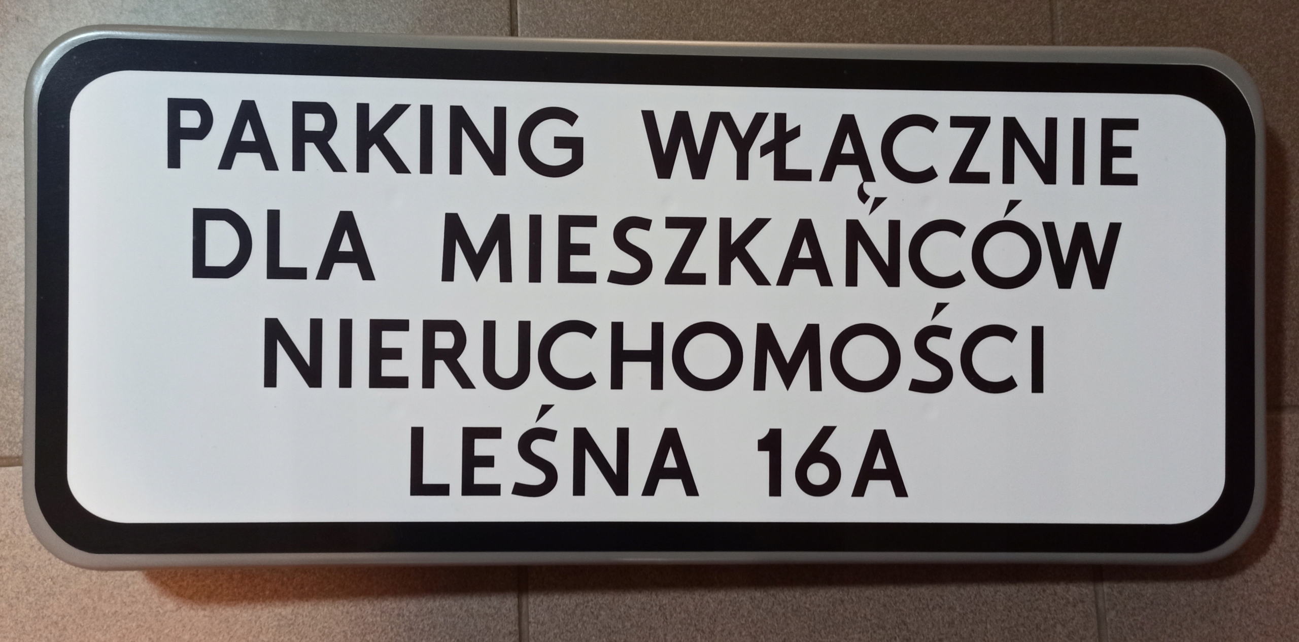 Tabliczka z tekstem, znak drogowy 60x25cm kpl Marka inna