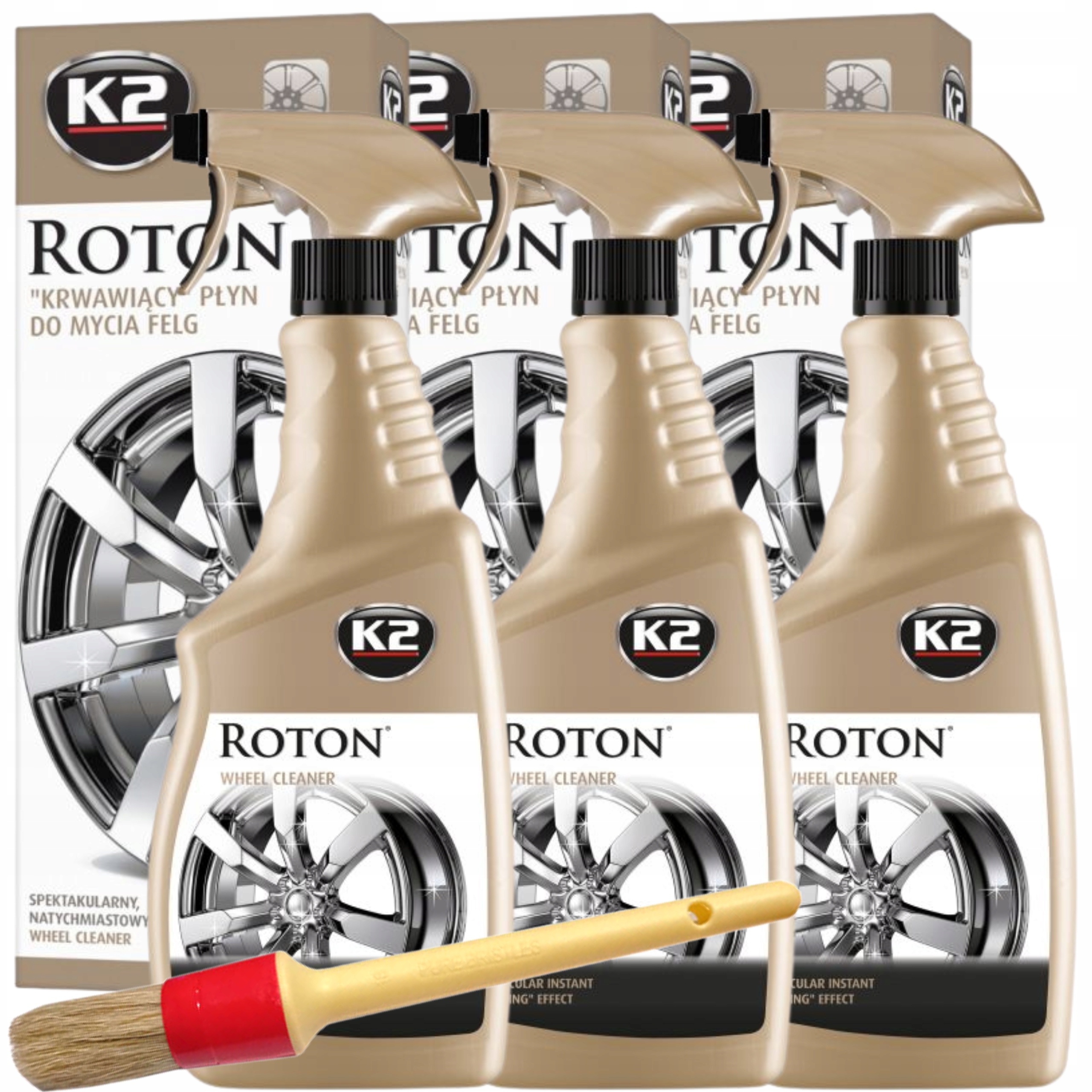 

K2 Roton Płyn Do Mycia Felg 700ML x3 Pędzel