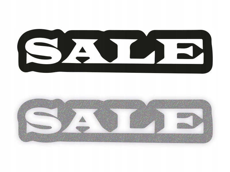 SALE W02 - Naklejka na samochód na auto ODBLASKOWA