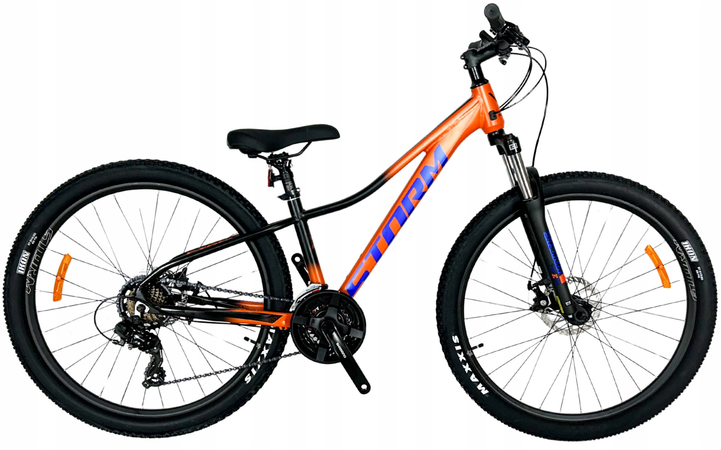 Rower Górski Mtb Storm Shark 1.0 2D rama 13,5 27,5 pomarańczowy 2025