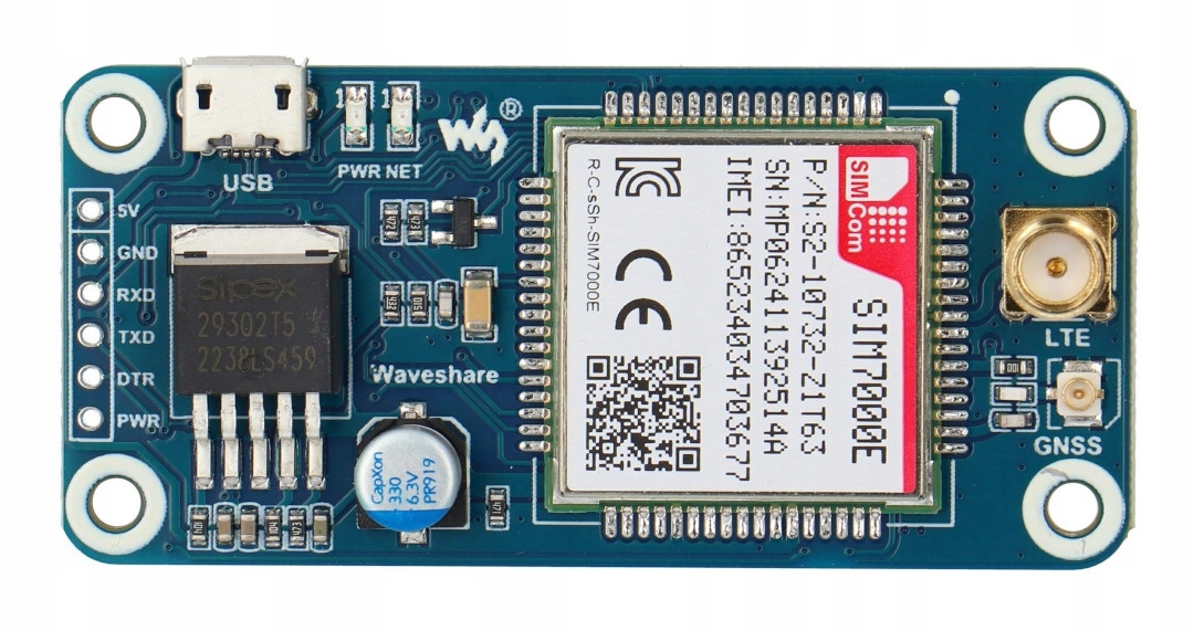 SIM7000E TE GPS HAT- moduł komunikacyjny T1320