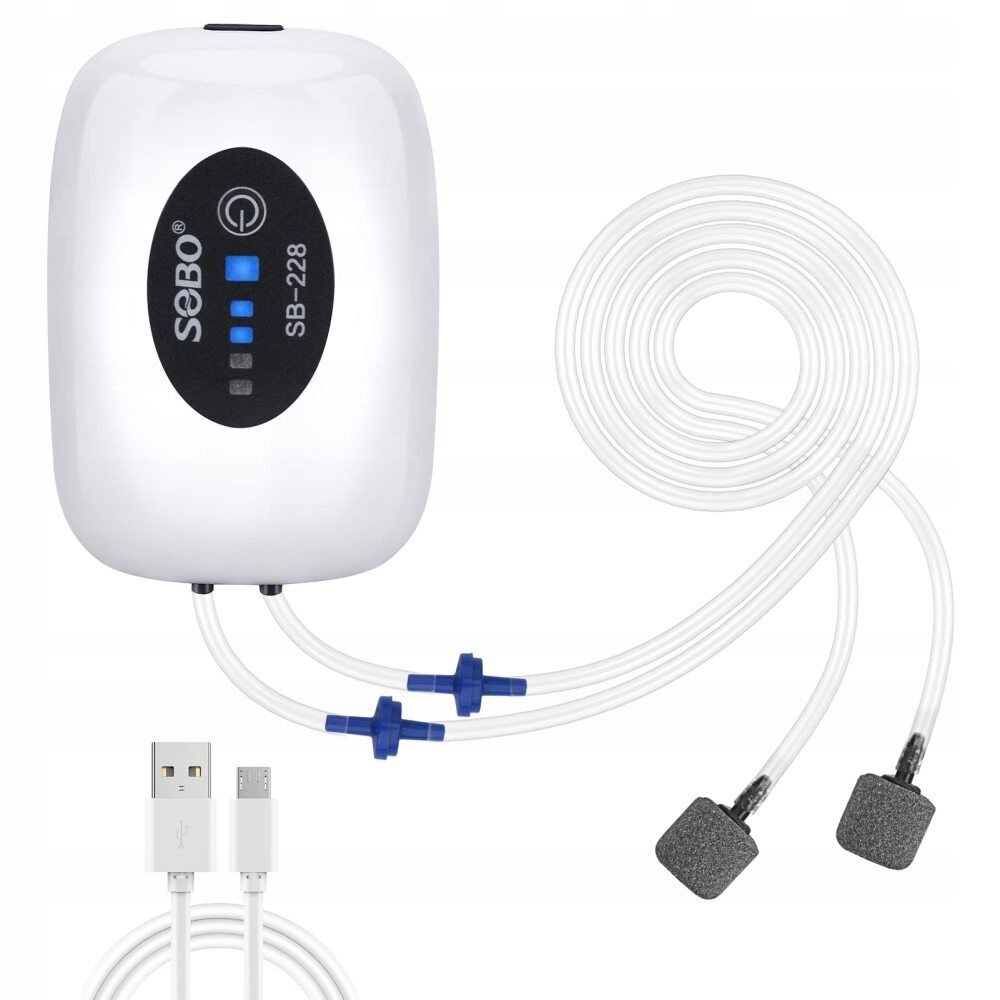 Levně 4800mAh Vzduchové Čerpadlo Do Akvária S Regulací Výkon