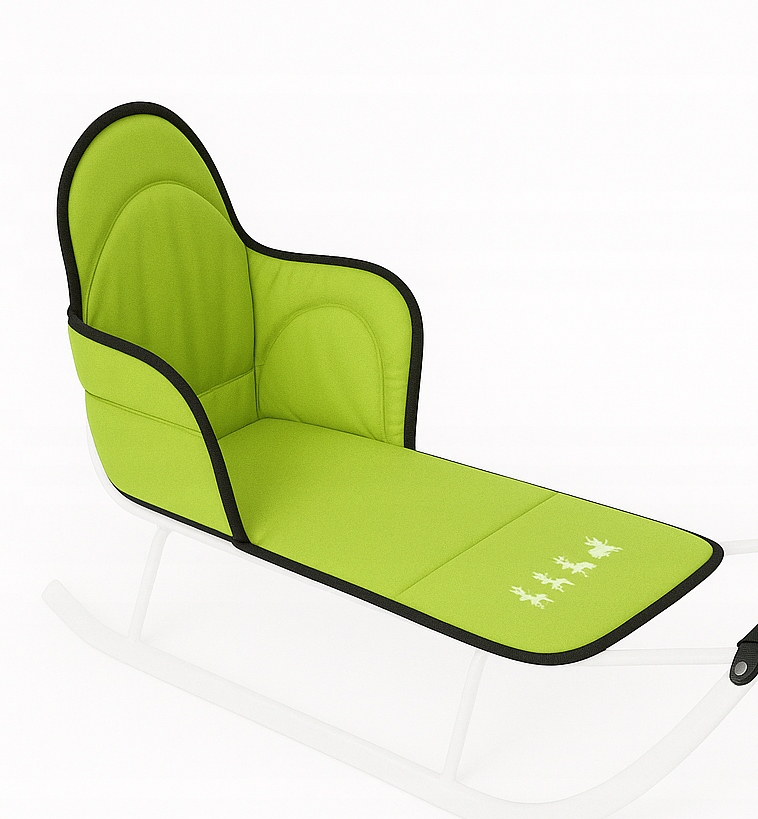 Materacyk podkładka do sanek Piccolino Zielony