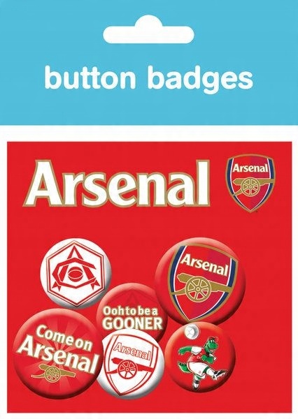 

Arsenal Herb Zestaw 6 przypinek piłkarskich logo
