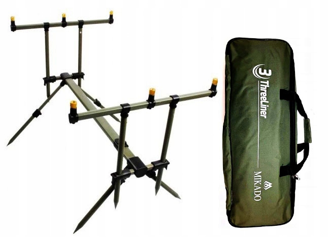 Stanowisko stojak Rod Pod Threeliner na 3 wędki Mikado WrocłaW