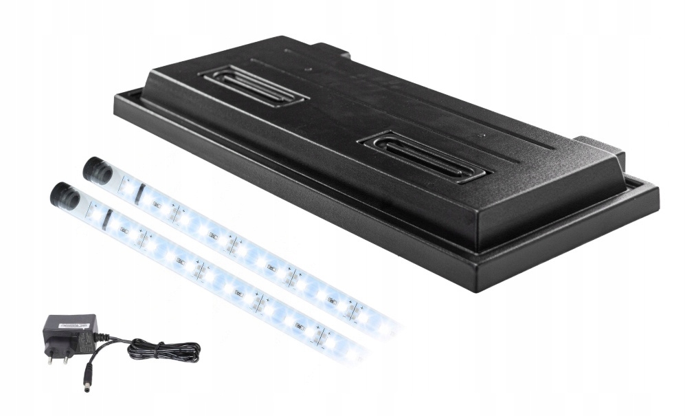 Levně Krytka do akvária 80x40 černá Led osvětlení Bílá 5630