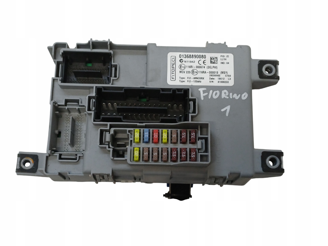 FIAT FIORINO 3 III QUBO CITROEN NEMO SKRZYNKA BEZPIE MODUŁ BSI 01368890080