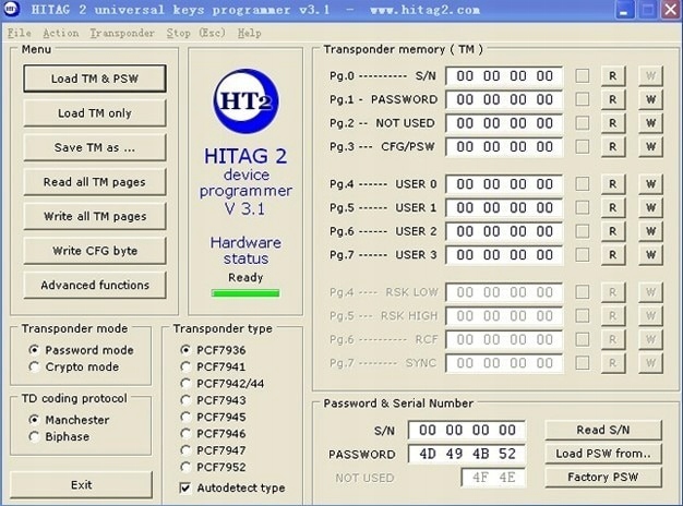 HITAG2 V3.1 PROGRAMATOR KLUCZY CAS2 CAS3 BMW AUDI Marka inna