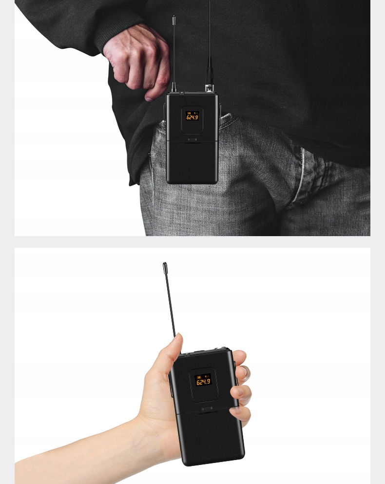 MOZOS MIC-UHF-SET BEZPRZEWODOWY SYSTEM MIKROFONOWY PROFESJONALNE Model UHF-MIC