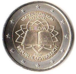 2 euro okoliczn. Austria 2007 Traktaty Rzymskie